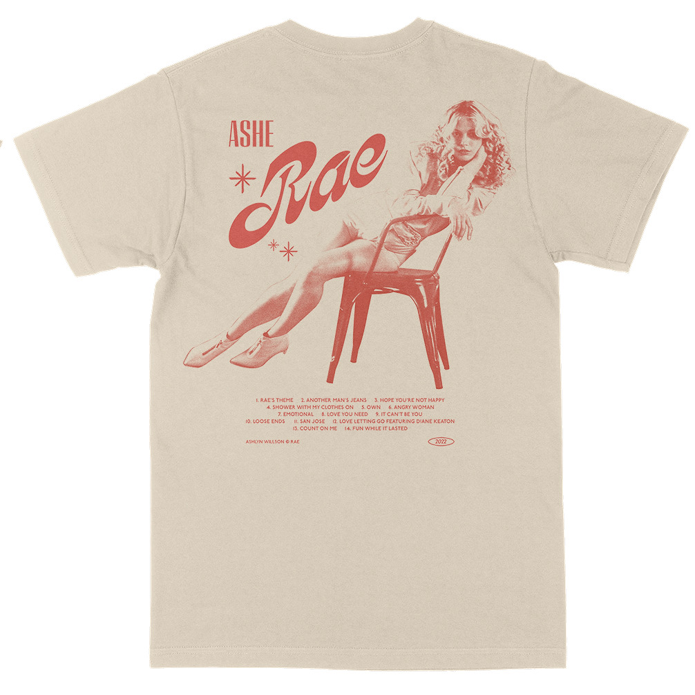 Rae Tracklist Tee - Natural