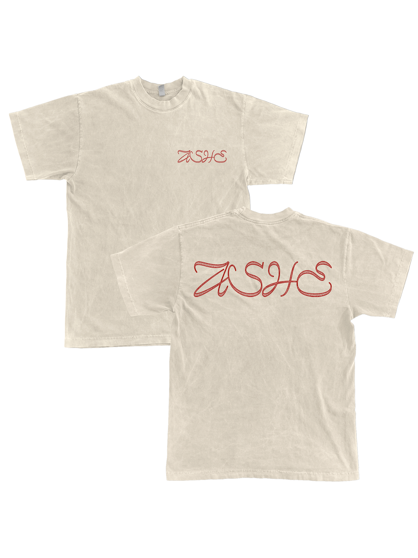 Ashe Logo Tee - Natural