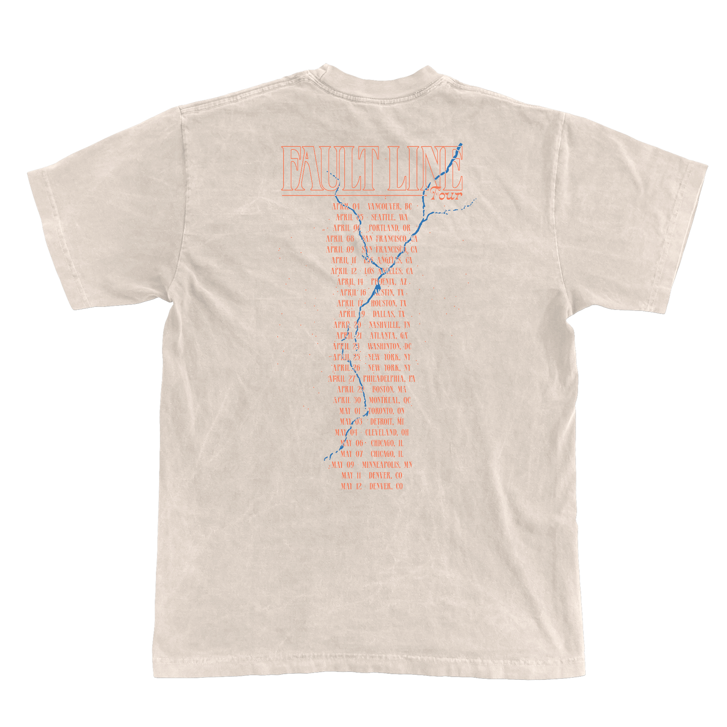 Fault Line North America Tour Tee