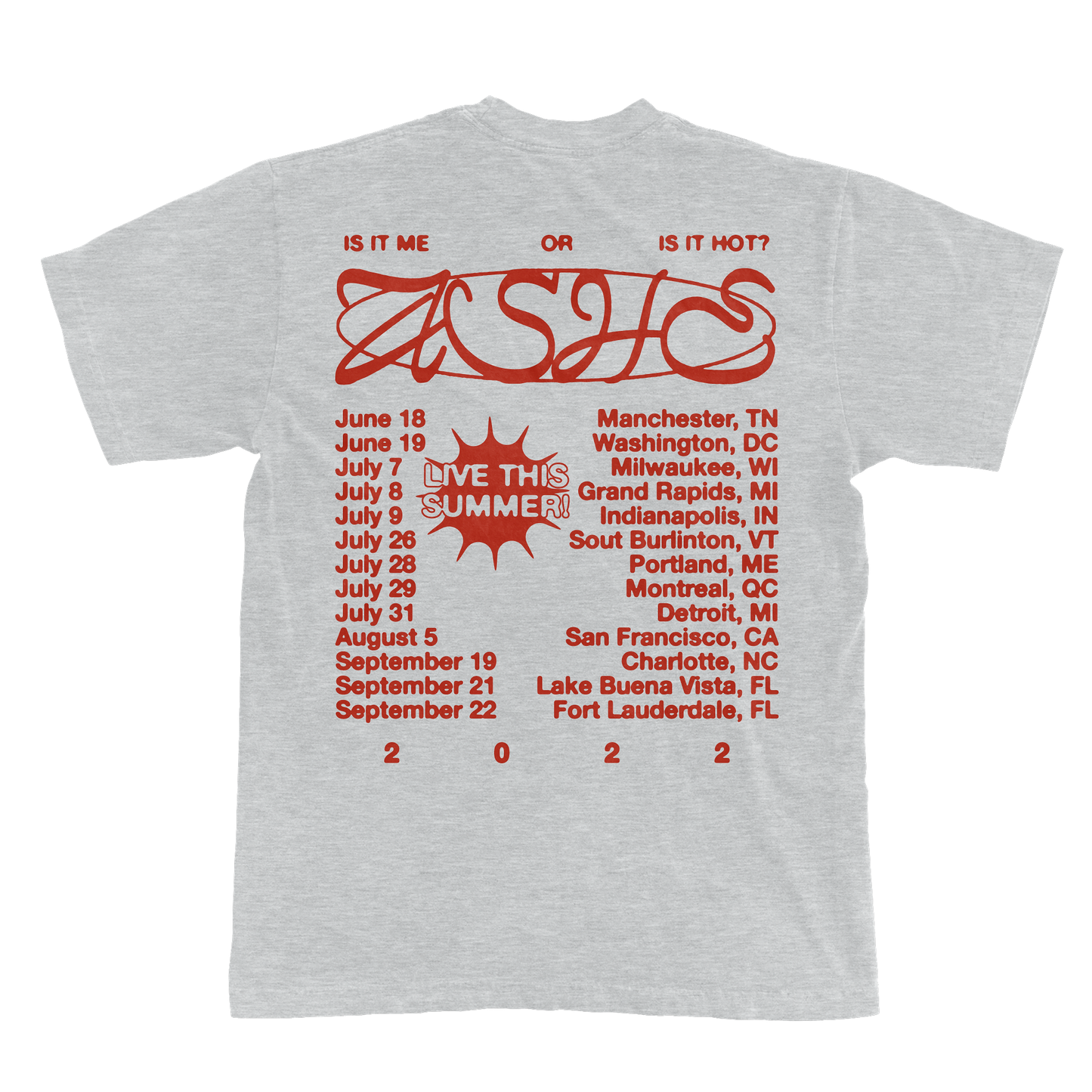 Is It Hot Summer Tour Tee