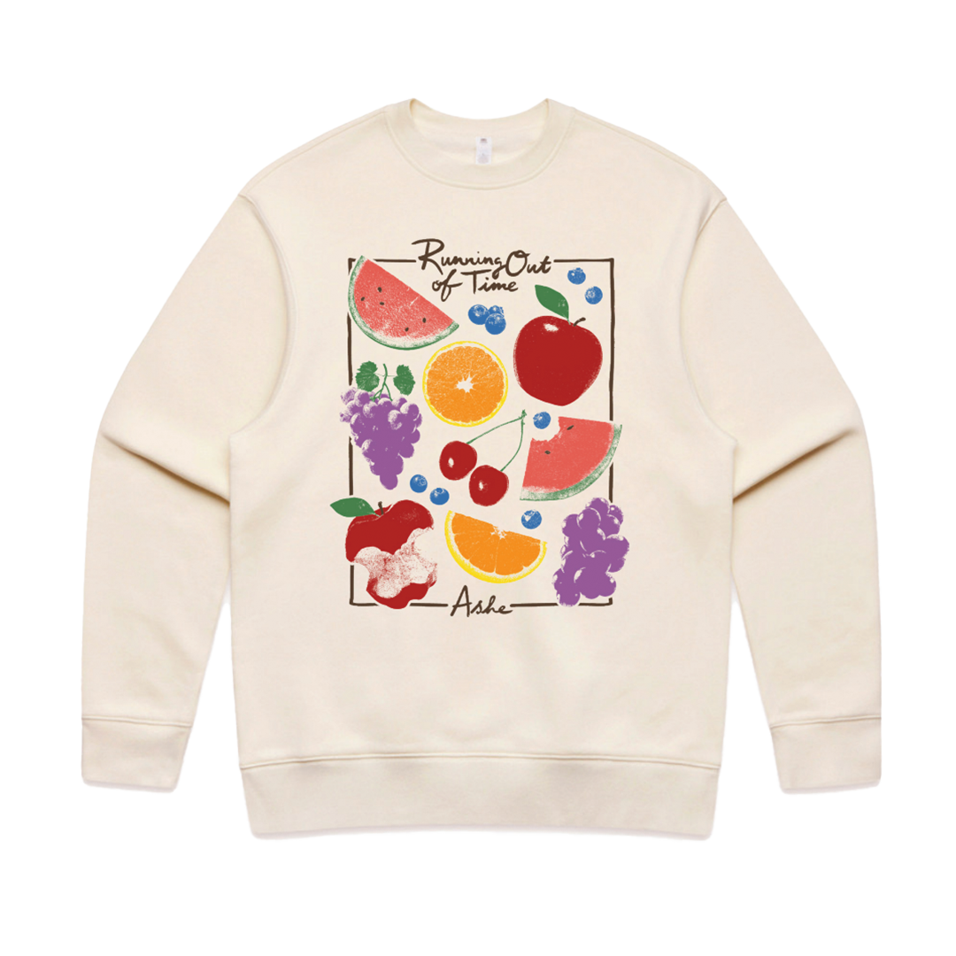 Running Out Of Time Crewneck - Ecru