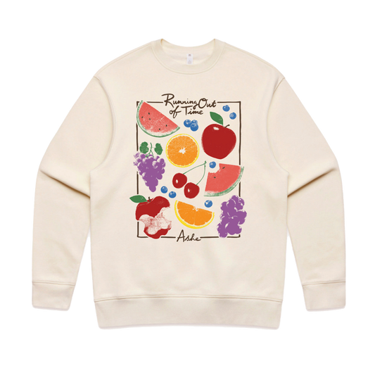 Running Out Of Time Crewneck - Ecru
